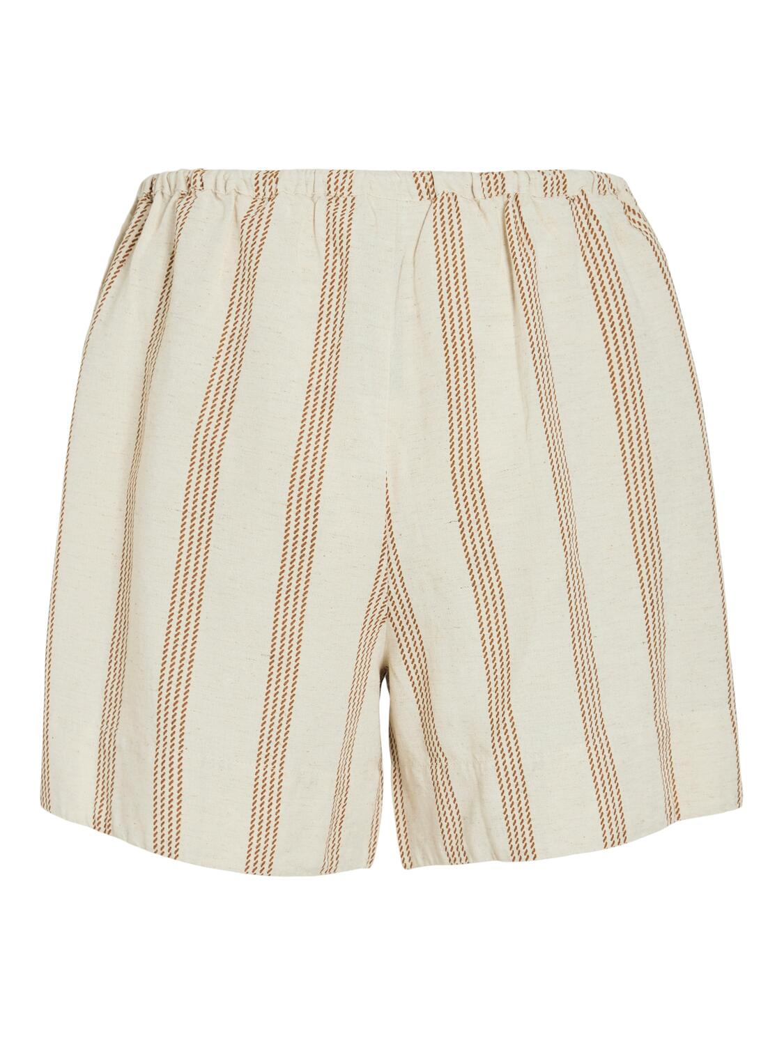 Viprisilla shorts - stribet/brun